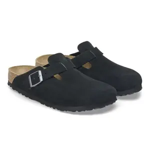 Birkenstock Boston Suede Black Men's 1027142 New