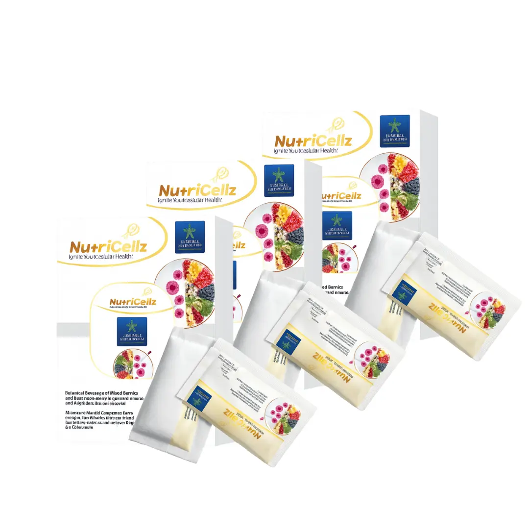 Nutricellz (3 Box) – Helps Cells Become More Powerful & Strong Immunity | With NMN, L-Glutamine, 101 Fruit & Vegetable Extracts, 34 Enzymes | Uniwave Technology | Cell Energy, Anti-Aging, Immunity, Digestion, Focus, Superfood Energy Booster Vitamins