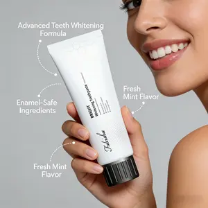 Natural Whitening Toothpaste – Plaque Control, Whitening & Fresh Breath with No Fluoride