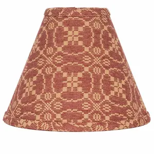 Marshfield Jacquard Lampshade 12" Regular Clip Barn Red