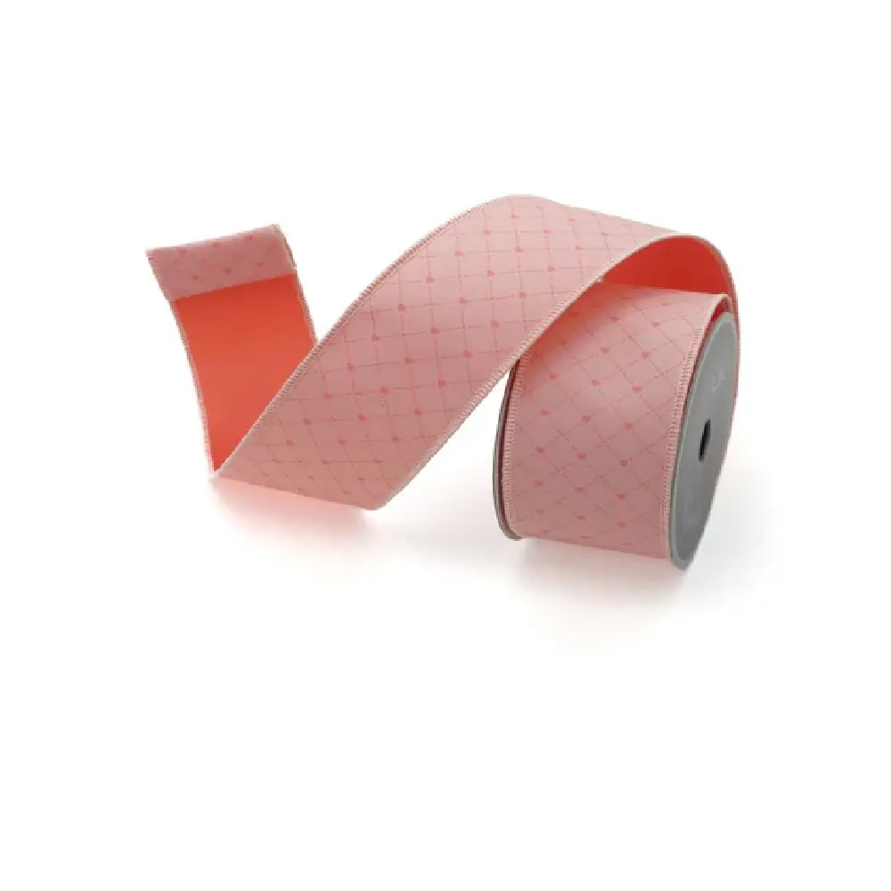 Pink Valentine Lattice Ribbon, 2.5"X1YD