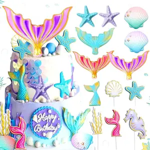 Luxury Mermaid Tail Cake Decoration Mermaid Tail Cake Topper Mermaid Birthday Party Favors Mermaid Party Supplies Mermaid Bachelorette Party Supplies