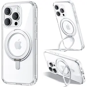 ORNARTO NewOstand MagSafe Case for iPhone 15  Series, Fit for MagSafe with Stand & Ring Holder, 10 ft Military Grade Shockproof Protective Cellphone Case iPhone Cover Ostand R Series Accessories Smartphone