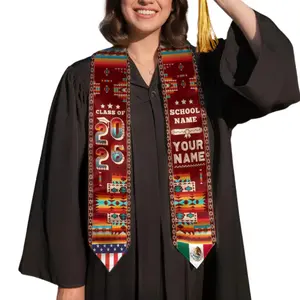 [HOT] Custom Mexican Graduation Sash, Mexican American Flag Graduation Sash 2026, Mexican Stole, Mexico Graduation Stole 2026, Graduation Gift