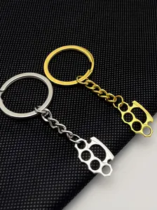1 Piece Pricked knuckles Charm Alloy Pendant Keychain Fashion Personality Metal Keychain Car Bag Accessories