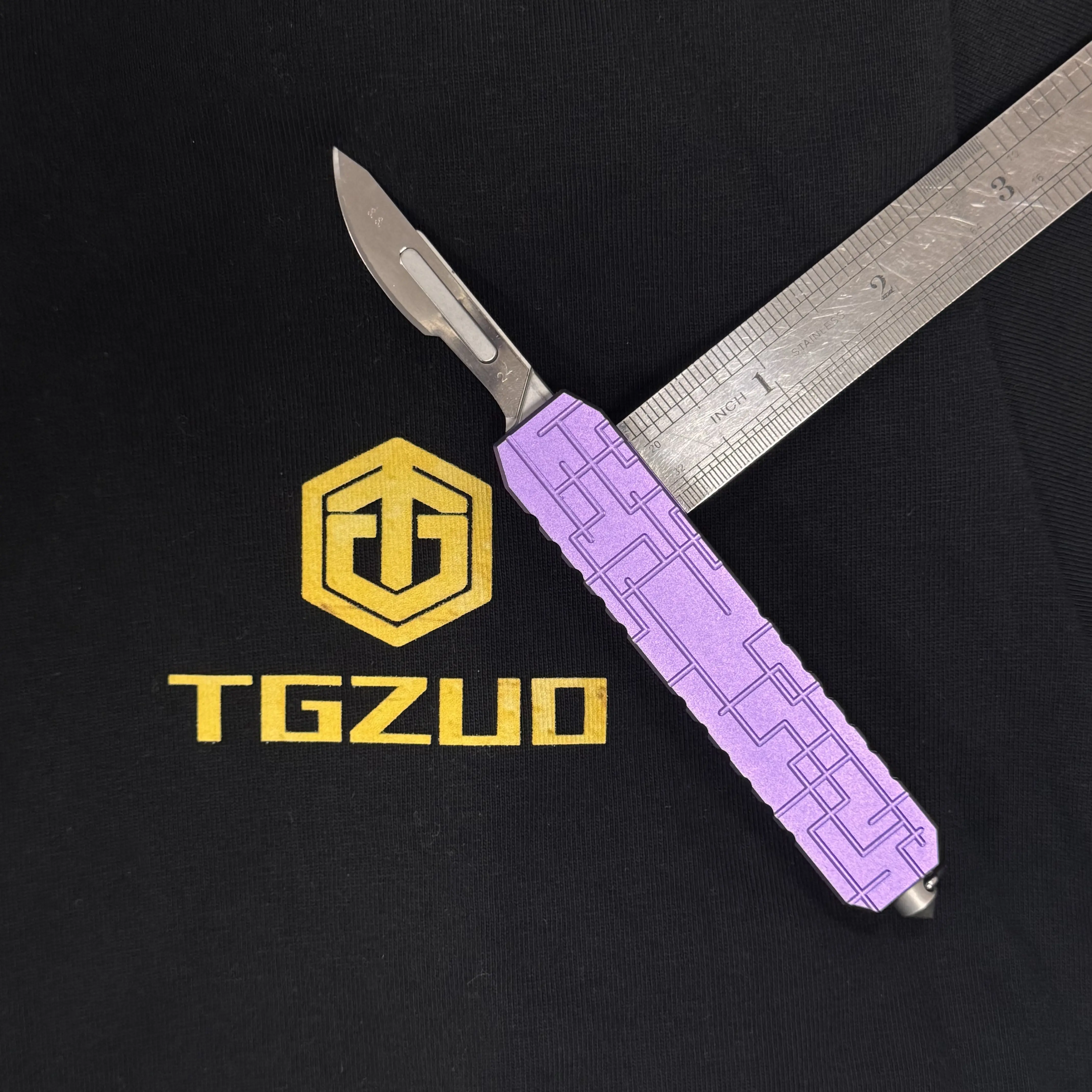 EDC Pocket Utility Knife, Paper Box Cutter Knife, Aluminum Handle With 10Pcs Replaceable Blades, #24 Stainless Steel Blades, EDC Small Knife