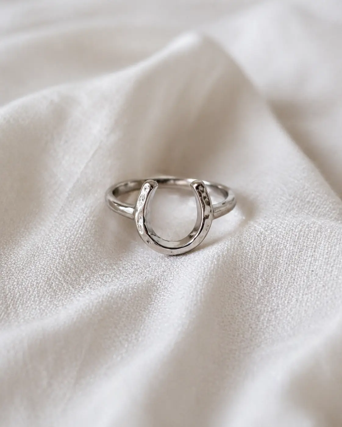Heritage Hammered Horseshoe Ring
