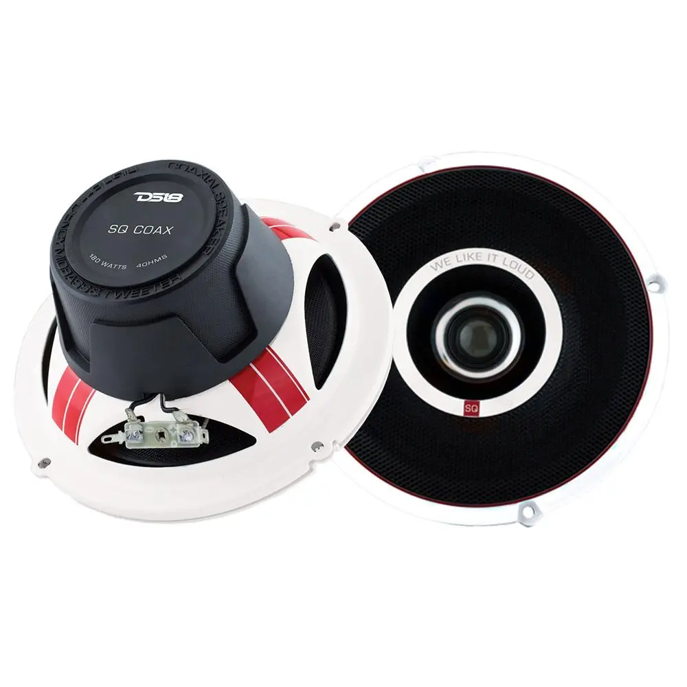 DS18 SQCOAX 6.5" 2 Way Coaxial Speaker 180 Watts