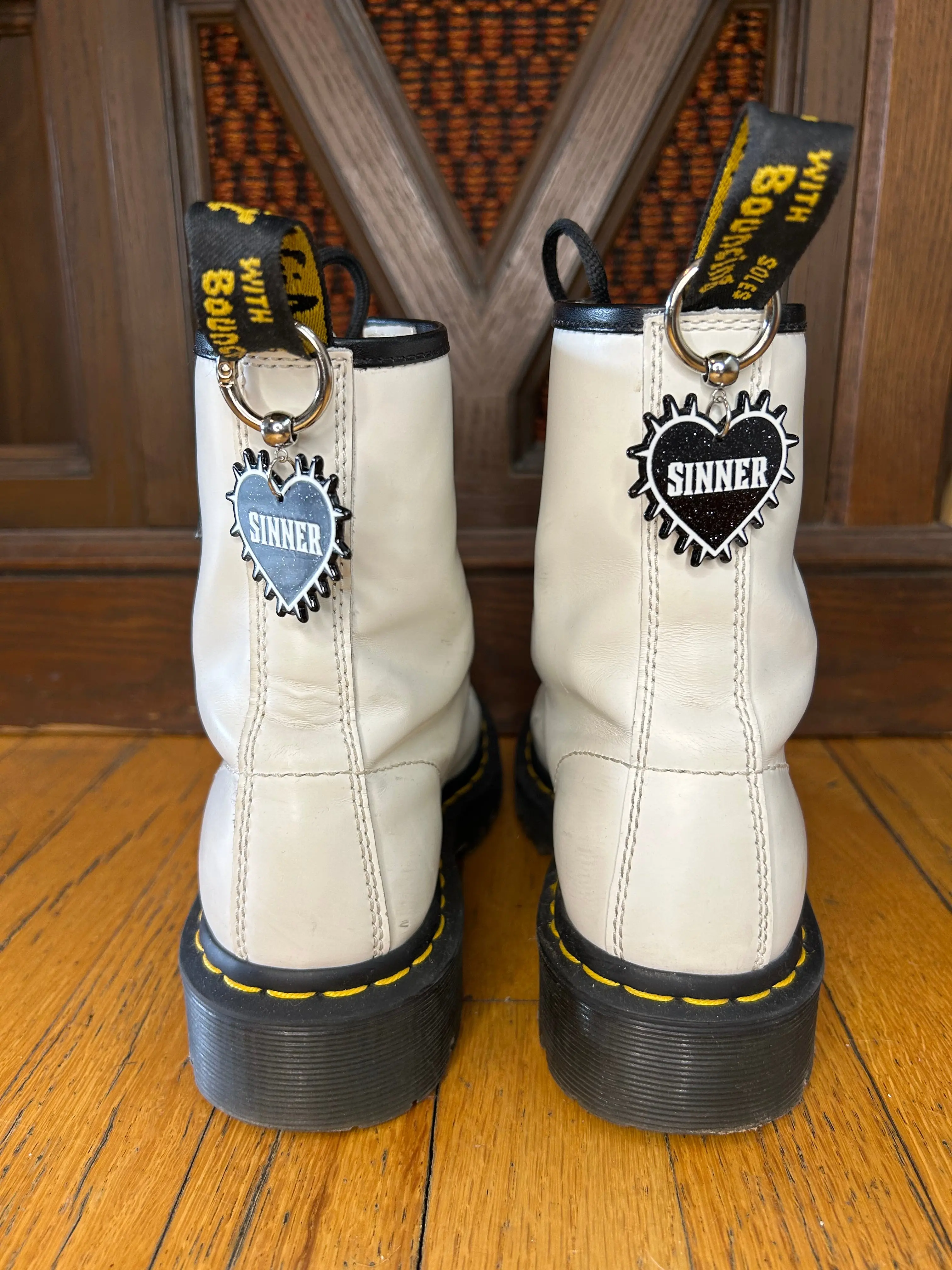 Sinner Boot Charms - Bold Designs for Edgy Style, Durable Quality, Versatile Fashion Statement, Easy Attachment for Boots & Bags