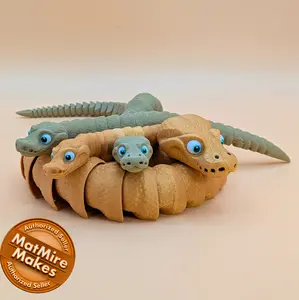Ball Python Flexible Miniature Figurine