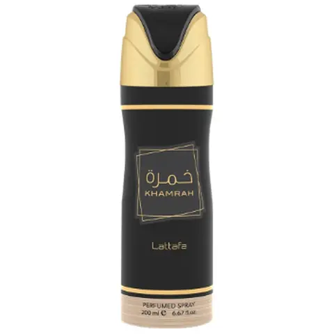 Lattafa KHAMRAH Unisex Scented Deodorant - 6.8oz(200ml), Beauty & Personal Care Body Care Product with Rich Aroma, Vanilla-Base Fragrance
