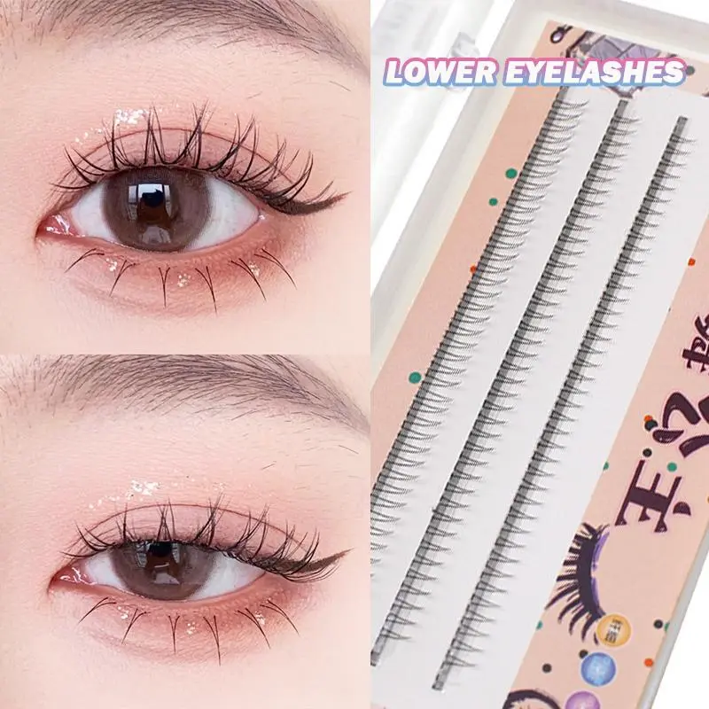 DINGSE 3rows Under Lashes 5/6/7mm Lower Eyelashes Natural Bottom Lashes Individual Professional Makeup False Eyelashes Extension 2026 New
