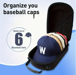 AVOID Creased Caps! Skull & Camo Men's Fashion Baseball Cap Organizer Case - Breathable Holder with Shoulder Strap & Handle for Travel & Sports Storage, Protects Up to 6 Hats  C hospital bag for mom
