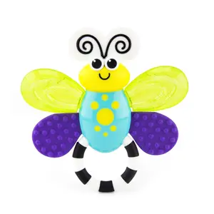 Flutterby Teether | Water-Filled Teether Soothes Gums | Variety of Textures Massage Gums | For Ages 3 Months and Up