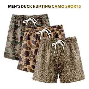 Duck Hunting Camo Shorts  - 5 Inch Inseam Camo Mesh Design for Men & Women Ideal Gym Wear & Gifts Breathable & Comfortable
