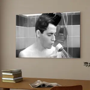 Funny Bathroom Art Movie Poster Print Ferris Shower Scene 80s Film Wall Decor Painting Humorous Wall Art