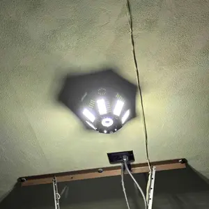 FOLDABLE GARAGE LIGHT Deformable Bright Shop Ceiling Bulb Lamps Barn Warehouse Garage Foldable 7+1 Panel Work Light  Easy Installation