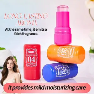 Jelly Body Fragrance Balm, Solid Fragrance Balm, Long-Lasting Scent, Fresh Light Elegant Aroma, Floral Fragrance, Compact & Portable, Keeps Faint Delicate Fragrance All Day, Ideal for Commuting & Dating