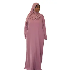 Rihla Everyday Linen Abaya - Comfortable Breathable Fabric Long Sleeve Modest Maxi Dress for Autumn Wear