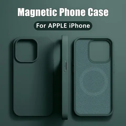 Original Magnetic Case Compatible with Apple APPLE for Phone 17/18 Pro Max 17/18 Air  16 15 11 13 12 14 Pro Max Phone Case Compatible with Phone 14 15 16 Plus Wireless Charging Case Phone Accessories