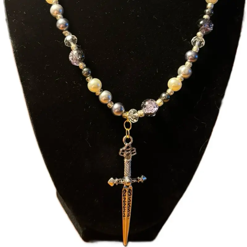 Dagger pendant necklace