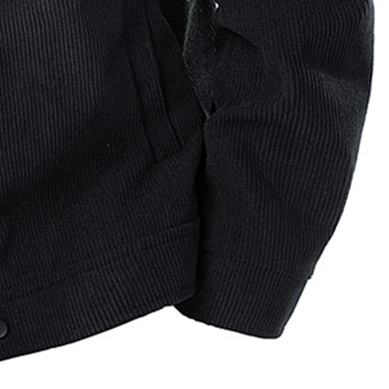 Men's corduroy work jacket, men's solid color long-sleeve jacket, multi-pocket flap design, casual long-sleeve button collar, suitable for autumn and winter outdoor wear, regular fit for everyday casual wear