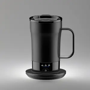 Self-Heating Coffee Mug, 14oz Heated Coffee Mug Rechargeable - Temperature Control Cup Keep Drinks Hot, Smart Cup Great Gift for Women & Slow Sippers