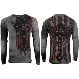 Xtreme Couture By Affliction Men's Long Sleeve T-shirt Liberty Crusade
