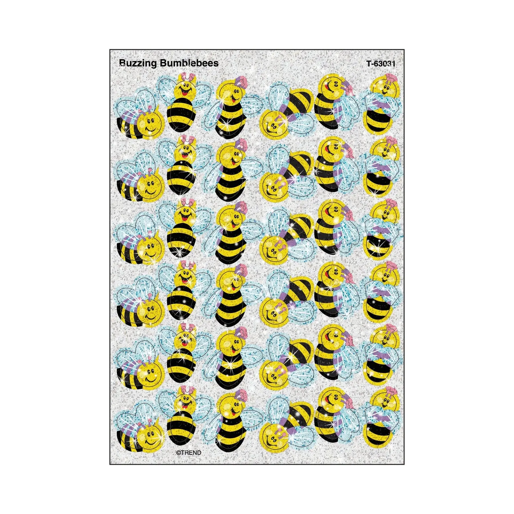 Buzzing Bumblebees Sparkle Stickers®