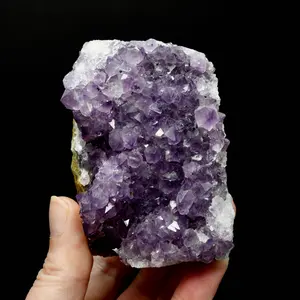 3in 1LB Amethyst Quartz Crystal Cluster, Self Standing, Uruguay