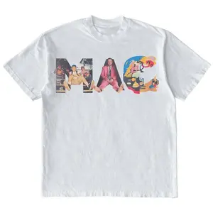 Mac Miller Head Collage Shirt Vintage Rapper, Vintage 90s Music Tee, Unisex  Cotton Short Sleeve, Top menswear, Global Trending Outfits Casual Crewneck