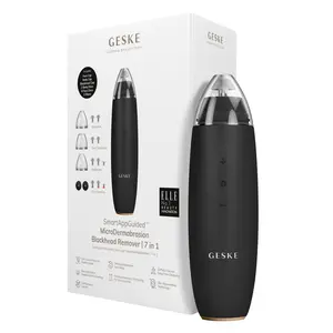 GESKE SmartAppGuided™ MicroDermabrasion Blackhead Remover | 7 in 1 | Blackhead Remover | Electric Pore Cleaner | Innovative Vacuum Cup | Beauty Tool | Skin Cleansing Device | Skincare Device