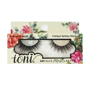 12 pack Ioni 3D faux mink eyelashes Makeup Eyelash Extension