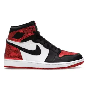 NIKE Air Jordan 1 Retro High OG FD2596-602 Varsity Red Black White Women's Premium Leather Basketball Sneakers with Nike Air Cushioning