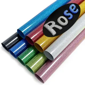 3D Puff Heat Transfer Vinyl, 9 Sheets 12" x 10" Glitter Foaming HTV Vinyl, Puffy Iron on Vinyl for T-Shirt Clothes Compatible with Cricut Air or Maker