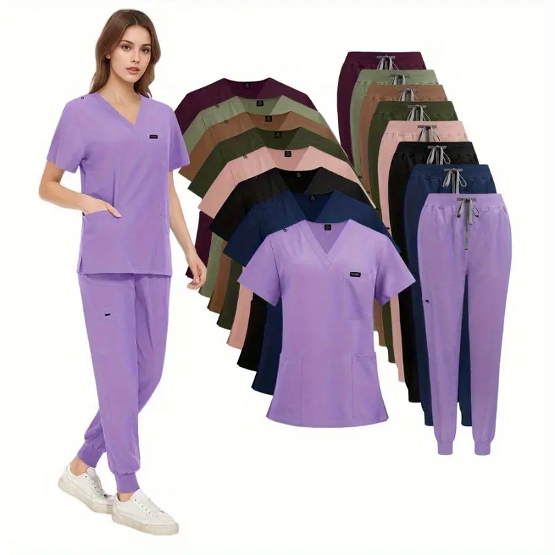 Pet Clinic Nurse Work Clothes Neutral Matte Suit Nursing Matte Women Uniform Multicolor Work Clothes Men