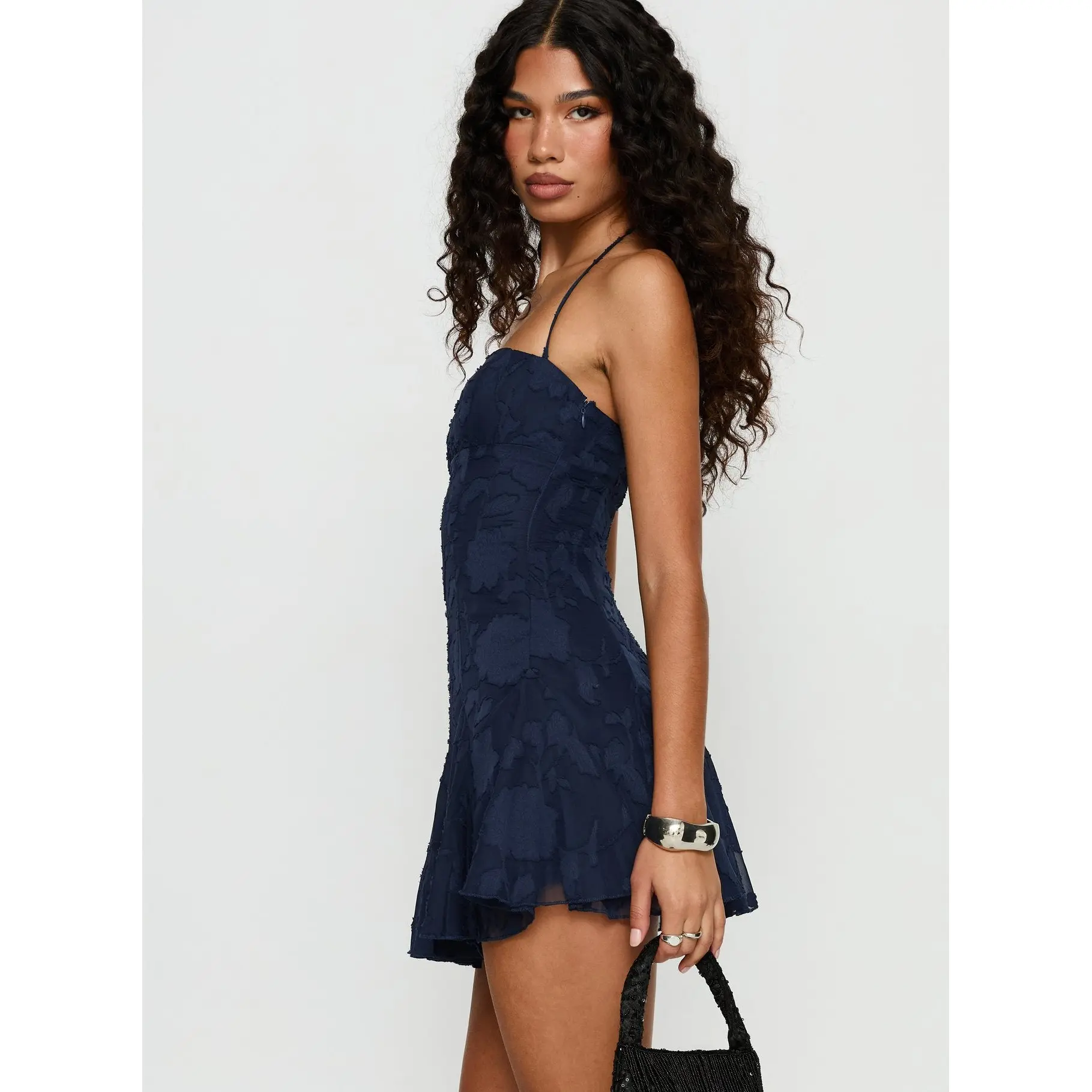delamere mini dress Navy Burnout – Petal Polly perfect dress cut in leggy length and meant to show off your shoulders and back. Princess Polly Delamere Mini Dress