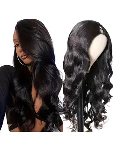 Body Wave V Part Wig Human Hair Upgrade U Part Human Hair Wig With Glueless V Shape Clip In Half Wigs For Black Women Beginner Friendly No Leave Out No Sew In 16-32 inch Body Wave Extensions