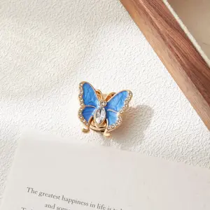 2026 New Old Money Minimalist 2Pcs Rhinestone Butterfly Button Covers, Crystal Fashion Accessories for Men's Tuxedo Women's Blouse, Easy Wardrobe Styling Upgrade