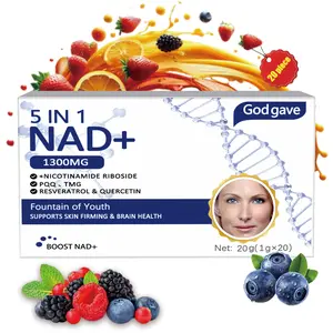 [1300MG] GOD GAVE Dietary supplements | Support staying up late to repair | Support staying up late to repair | immune system support | NicotinamideRiboside,PQQ,TMG, Resveratrol & Quercetin