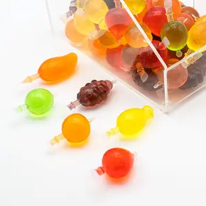 Jelly Fruit Shaped Sweets - Sweet Fruit Liquid Candy - 8 oz & 1 lb Candy Bag Snack Bonbon