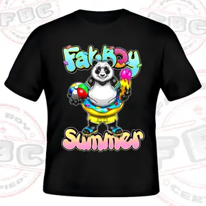 Big and tall graphic tee Fatboy summer plus size