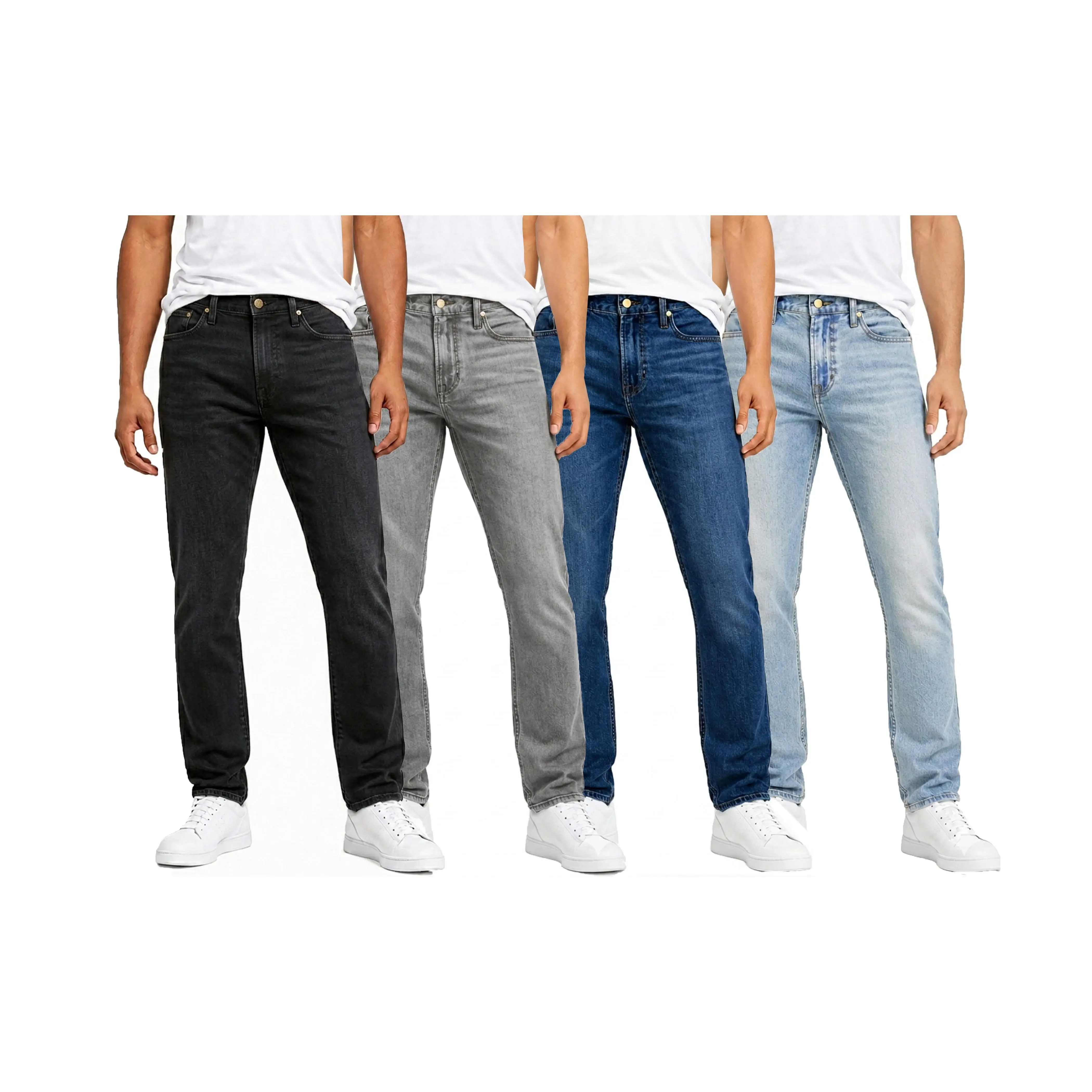 Men's Flex Stretch Slim Straight Jeans Classic Denim Menswear Men's Flex Stretch Slim Straight Jeans Classic Denim Menswear