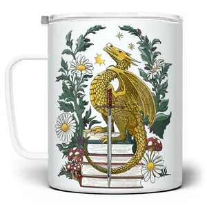 LOFTIPOP Bookish Romantasy Dragon Mug, Fantasy Book Reading Gifts , Designed and Printed in the USA by Loftipop