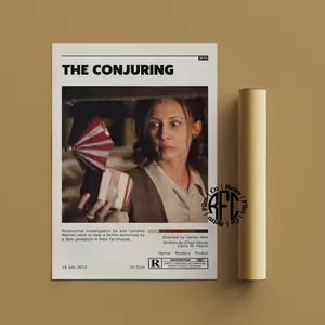 The Conjuring Retro Vintage Poster | Minimalist Movie Poster | Retro Vintage Art Print | Wall Art | Home Decor