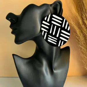 14/ IMANI: afrocentrics prints inspired oversize stud Acrylic earrings