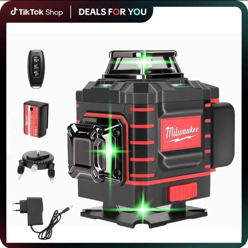Milwaukee Degree Vertical Cross Laser Level 360 Green Beam  Horizontal And Rechargeable Battery Tools cycle groover