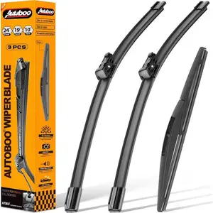 24"+19" Windshield Wipers Blades Replacement for Honda CRV CR-V 2023 2024 2025 with 10 Inch Rear Wiper Blade -Original Factory Quality (Pack of 3)