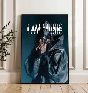 I Am Music Album Poster Rapper Hip Hop Wall Decor, No Frame
