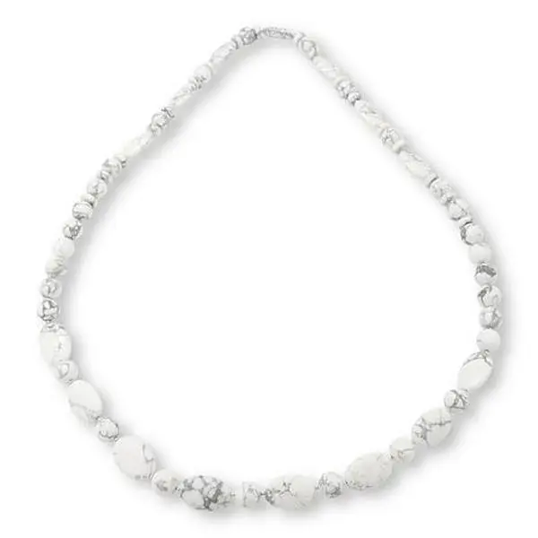 Mine Finds by Jay King Sterling Silver Magnesite Bead 36" Necklace